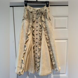 Bohemian maxi skirt, size 4